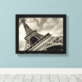 Parijs, de Eiffeltoren - omwikkeld canvas Afdruk (Insitu (Houten vloer))