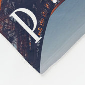 Parijs, de Eiffeltoren 's nachts Fleece Deken (Hoek)