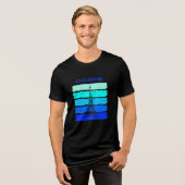 Parijs de Eiffeltoren Tri-Blend Shirt (Voorkant volledig)