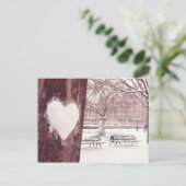 Parijs, de stad van de liefde (Notre Dame tuinen) Briefkaart (Staand voorkant)