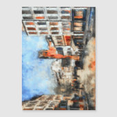 Parijs, de straat van de Abbesses (Voorkant)
