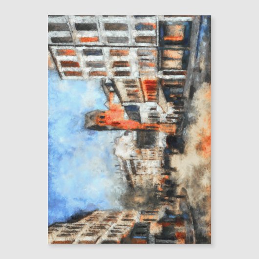 Parijs, de straat van de Abbesses (Voorkant)