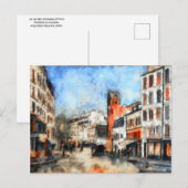 Parijs, de straat van de Abbesses Briefkaart (Voorkant / Achterkant)