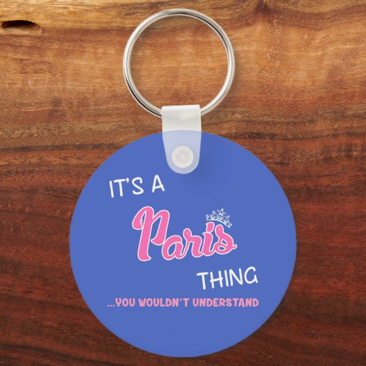 Parijs ding dat je niet zou begrijpen sleutelhanger (Achterkant)