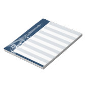 Parijs; donkere middernacht blauwe horizontale str notitieblok (Linkerzijde)