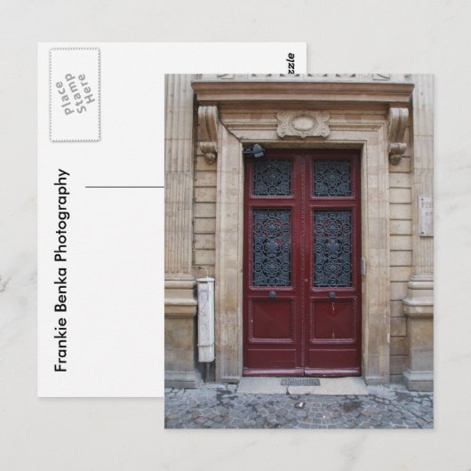 Parijs Door Briefkaart (Voorkant / Achterkant)