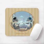 Parijs door Day Mousepad - Joy Muismat (Met muis)