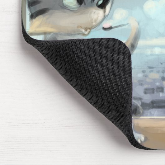 Parijs door Day Mousepad Muismat (Hoek)