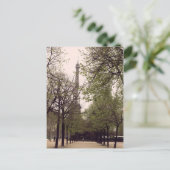 Parijs door de bomen briefkaart (Staand voorkant)