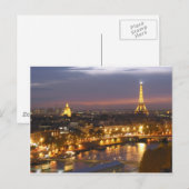 Parijs door Night Briefkaart (Voorkant / Achterkant)