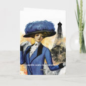 Parijs droomt Wenskaart Kaart (Achterkant)