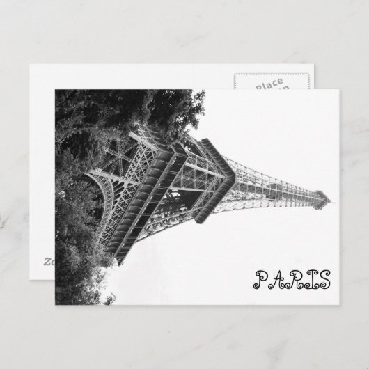 Parijs, Eiffel Briefkaart (Voorkant / Achterkant)