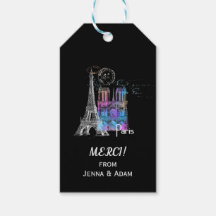 Parijs Eiffel Notre Dame Rainbow Bedankt Cadeau La Cadeaulabel