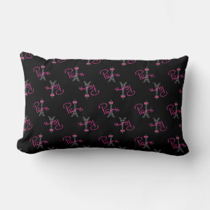 Parijs, Eiffel Tower met roze Bow Kussen
