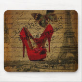 parijs eiffel tower stilettos fashionista muismat (Voorkant)