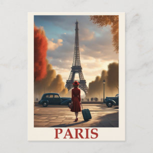 Parijs Eiffel Tower Travel Briefkaart