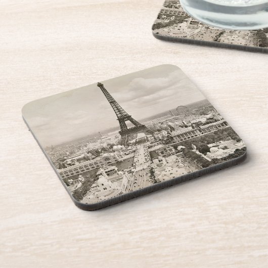 Parijs: Eiffeltoren, 1900 Bier Onderzetter (Linkerzijde)