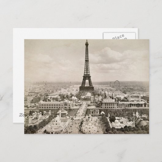 Parijs: Eiffeltoren, 1900 Briefkaart (Voorkant / Achterkant)