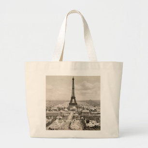 Parijs: Eiffeltoren, 1900 Grote Tote Bag
