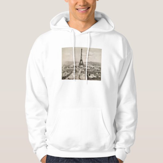 Parijs: Eiffeltoren, 1900 Hoodie (Voorkant)
