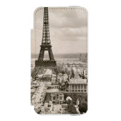 Parijs: Eiffeltoren, 1900 Incipio iPhone Portemonnee Hoesje (Voorkant Agenda)