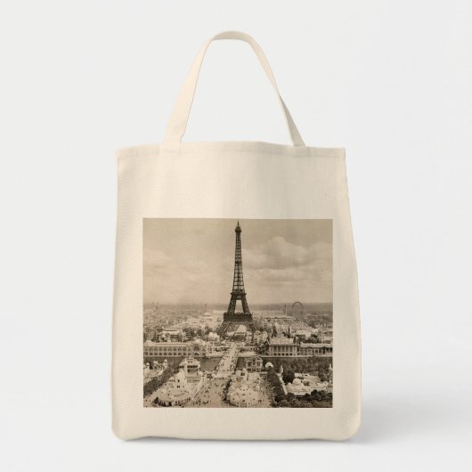 Parijs: Eiffeltoren, 1900 Tote Bag (Voorkant)