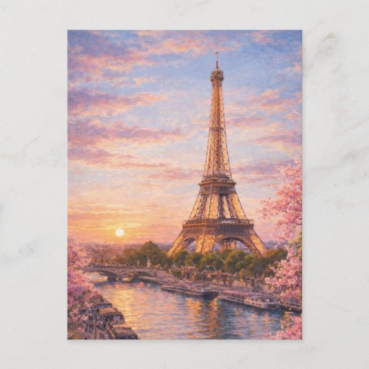 Parijs - Eiffeltoren Ansichtkaart Briefkaart (Voorkant)