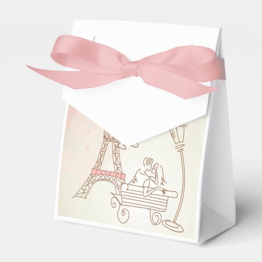 Parijs - Eiffeltoren Bedankdoosjes (Voorkant Zijde)