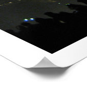 Parijs, Eiffeltoren bij nacht Poster (Hoek)