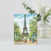  Parijs, Eiffeltoren Briefkaart (Staand voorkant)