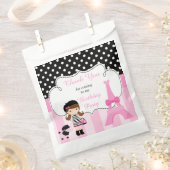 Parijs Eiffeltoren Brunette Meisje Bedankzakje (Geknipt)