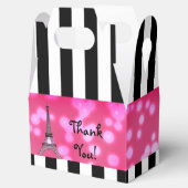 Parijs Eiffeltoren Chic Glitter Favor Dozen Bedankdoosjes (Geopend)