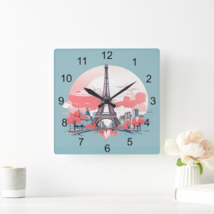 Parijs Eiffeltoren Design Klok
