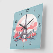 Parijs Eiffeltoren Design Klok (Hoek)