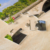 Parijs, Eiffeltoren en de Seine, Frankrijk. Legpuzzel (Zijkant)