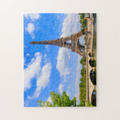 Parijs, Eiffeltoren en de Seine, Frankrijk. Legpuzzel (Verticaal)