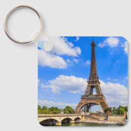 Parijs, Eiffeltoren en de Seine, Frankrijk. Sleutelhanger