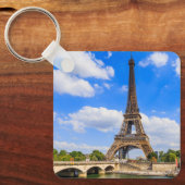 Parijs, Eiffeltoren en de Seine, Frankrijk. Sleutelhanger (Voorkant)