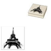Parijs Eiffeltoren Frankrijk Vintage Rubberstempel (Gestempeld)
