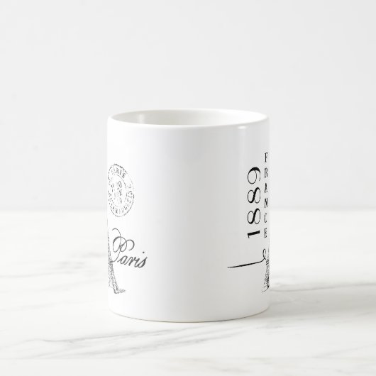 Parijs Eiffeltoren Franse minnaar Parijse Frankrij Koffiemok (Center)