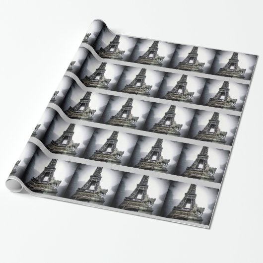 Parijs Eiffeltoren inpakpapier (Uitgerold)