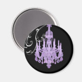 Parijs Eiffeltoren Kroonluchter vintage bruiloft Magneet (Voorkant / Achterkant)