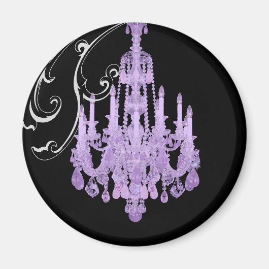 Parijs Eiffeltoren Kroonluchter vintage bruiloft Magneet (Voorkant)