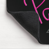 Parijs, Eiffeltoren met zwarte Bow Trendy Muismat (Hoek)