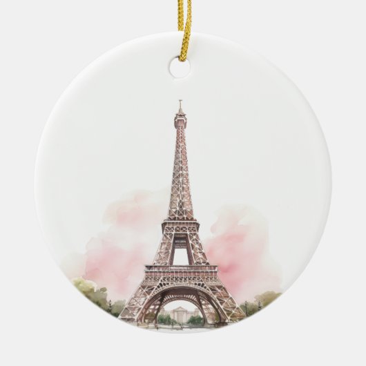 Parijs Eiffeltoren Ornament (Voorkant)