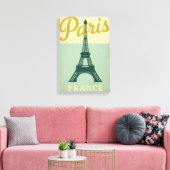 Parijs Eiffeltoren Poster stijl canvas muurkunst (Insitu (Woonkamer))