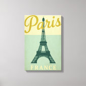 Parijs Eiffeltoren Poster stijl canvas muurkunst (Voorkant)