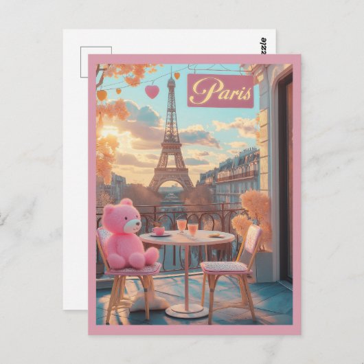 Parijs - Eiffeltoren Reizen Briefkaart (Voorkant / Achterkant)