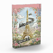 Parijs, Eiffeltoren, Romantische Franse Kunst Fotoblokken (Links)