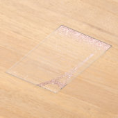 Parijs Eiffeltoren Roos Gouden Glitter Huwelijk Acryl Uitnodigingen (Laagn)